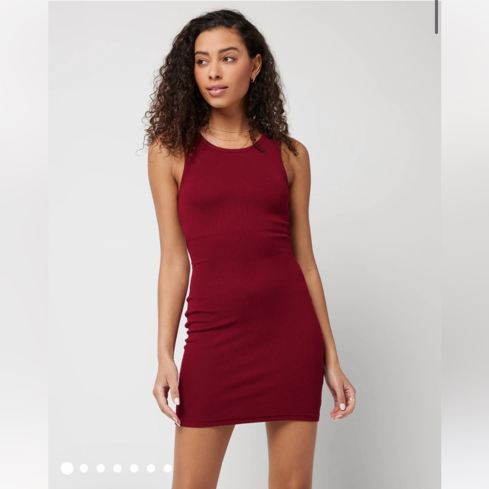 L*Space Ryan dress in burgundy body con style